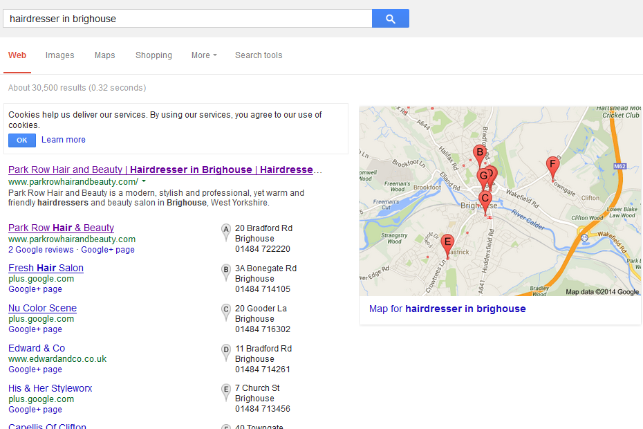 Search Engine Optimisation for Local Businesses West Yorkshire, UK