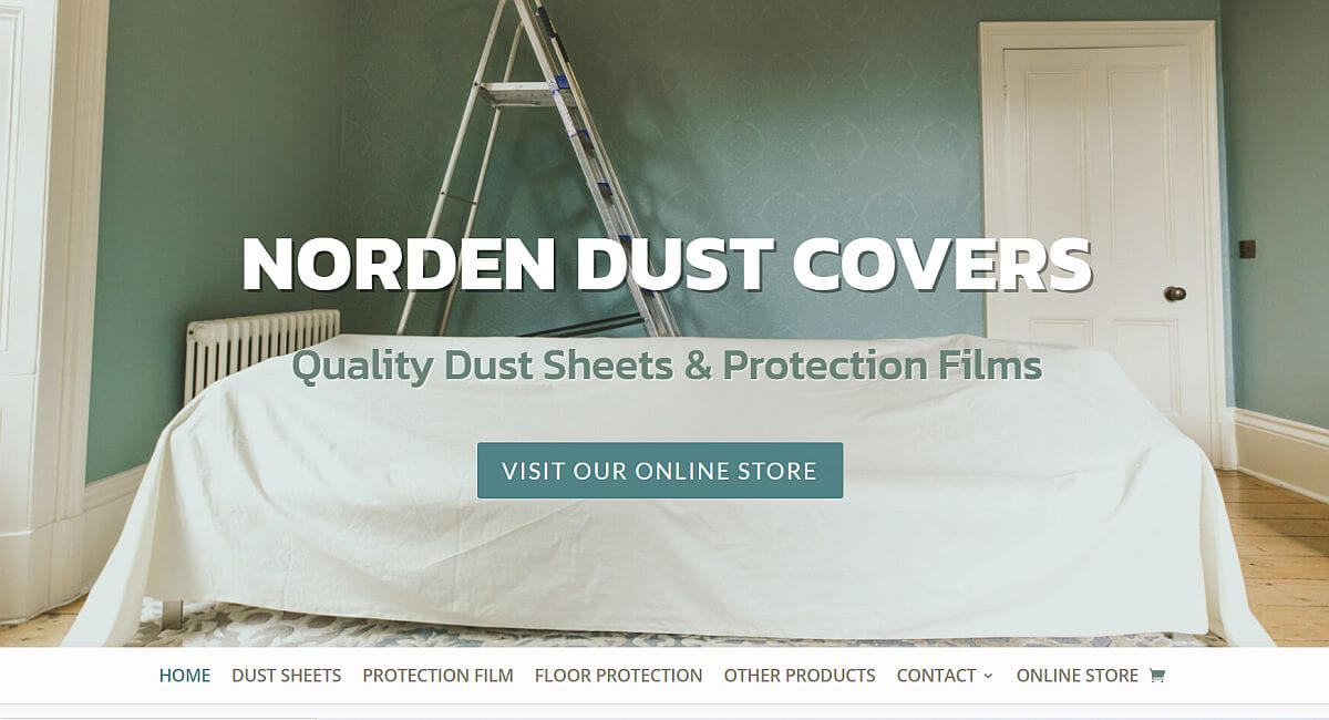 Norden Dust Covers Website By Customology