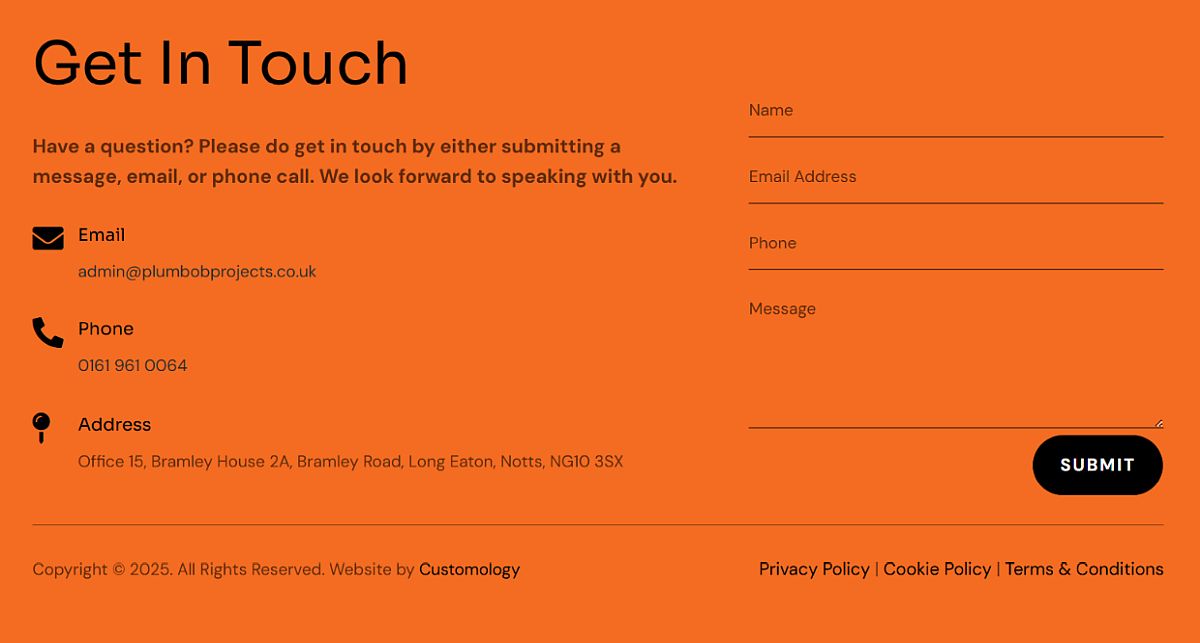 Plumbob Projects Website Footer Section Freaky Shakes Milkshake Bar & Ice Cream Parlour Website By Customology